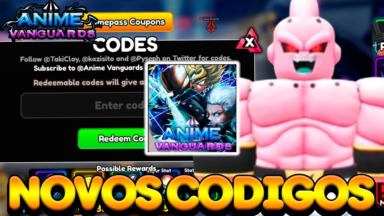 TODOS OS NOVOS CODIGOS DA UPDATE 5 ANIME VANGUARDS - YouTube