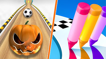 Going Balls | Pencil Rush All Levels New Update Gameplay Walkthrough 4K #125