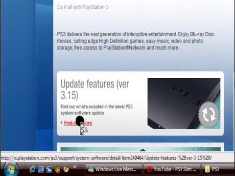 how to download the ps3 system software onto a flash drive. - YouTube