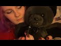 ASMR face tracing/teddy bear face tracing 