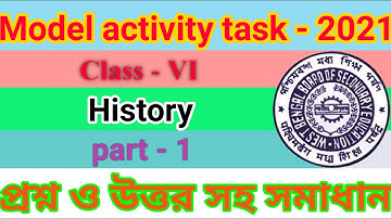 Class -6//History//Part -01 Model Activity Task Questions & Answers