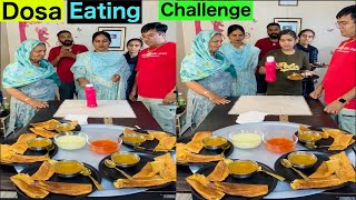 Bottle flip food challenge video | South Indian food Dosa eating challenge | bottle flip food game