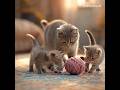 Family cat in action
