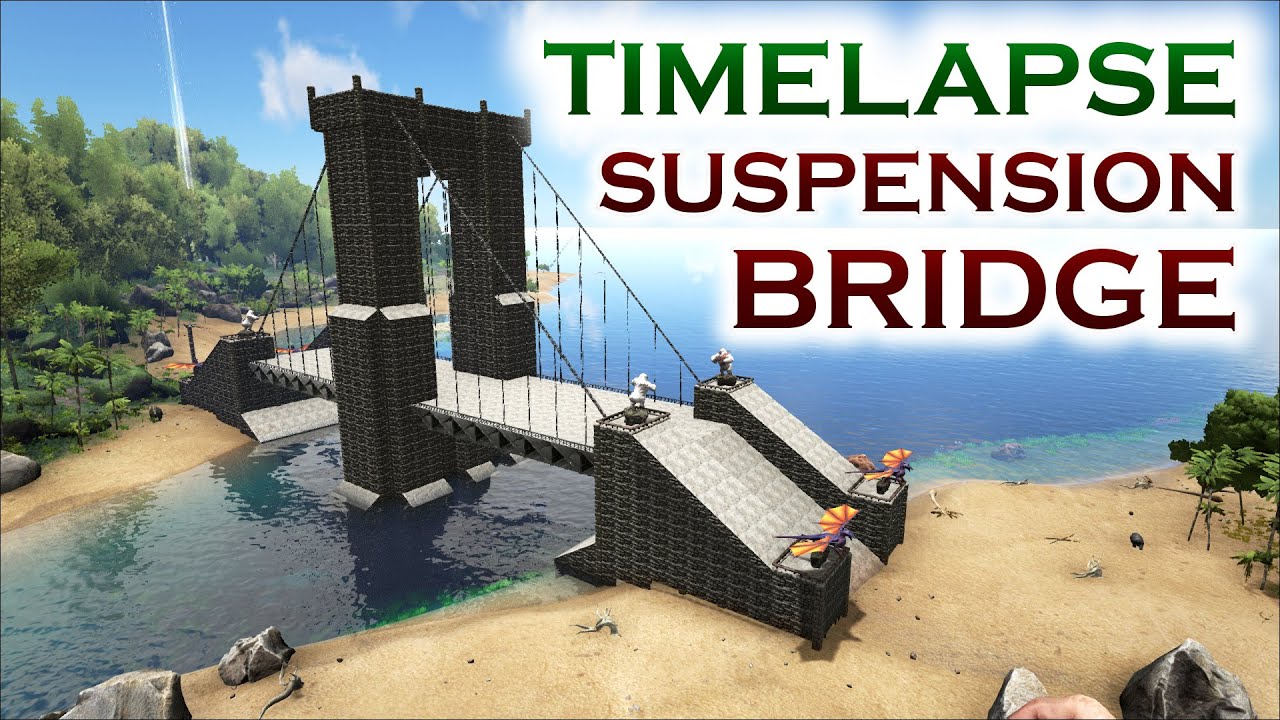 Floating Bridge How You Can Build A Floating Suspension Cable Bridge In Ark Tutorials Ark Official Community Forums