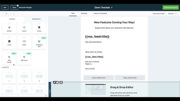 How to Use the RSS Feed Feature in the Email Builder