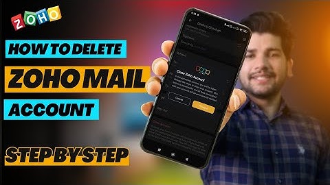 Zoho Mail Account Delete Kaise Kare | How To Delete Zoho Mail Account | Close Zoho Mail Account