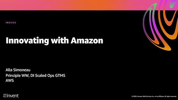 AWS re:Invent 2020: Innovating with Amazon