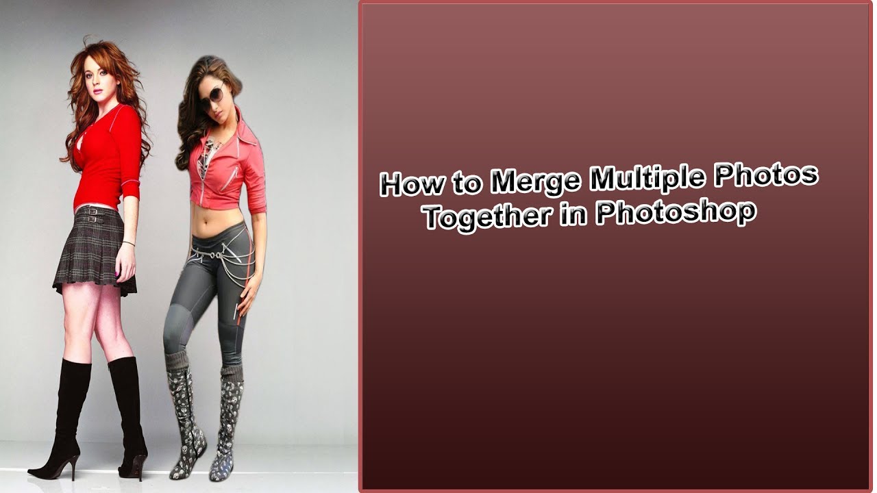 How to merge multiple Photos in Photoshop - YouTube