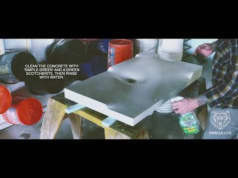 How to Process a UHPC GFRC Fabric Formed Concrete Sink