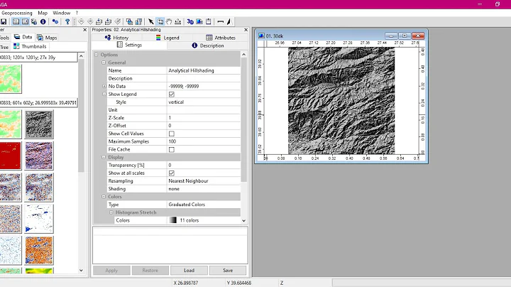 SAGA GIS - Kabartma Harita Üretimi - Terrain Analysis - Basic Terrain Analysis - Arazi Analizleri