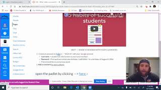 How to do the Padlet assignment on TUE Aug 18, 2020 Profile