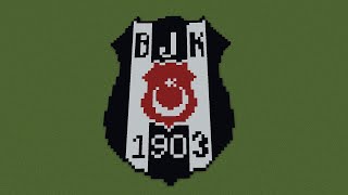 Beşiktaş Logosu Bjk Marşı Gücüne Güç Katmaya Geldik Minecraft Pixelart