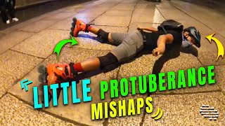 Skateroller Stumbled on a Little Protuberance