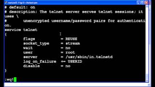 How to configure telnet for root sessions
