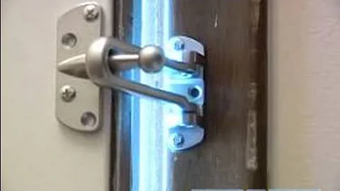 Home Security & Safety Tips : Installing a Door Security Guard: Part 2