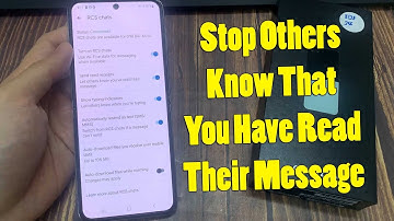 Samsung Galaxy Z Flip 5: How to Stop Others Know That You Have Read Their Message