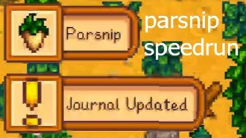 parsnip% Stardew Valley speedrun - 1m 21.24s