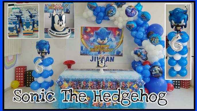 Sonic the hedgehog party decoration idea  Sonic birthday parties, Sonic  party, Hedgehog birthday