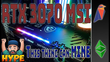 MSI RTX 3070 OC Mining Hashrate, Riser Power, Total Power and more!