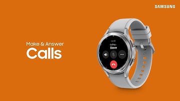 How to make and answer calls from your Galaxy Watch4 and Watch5 | Samsung US