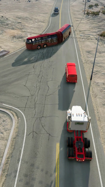 Realistic Highway Car Crashes #15 -BeamNG.Drive