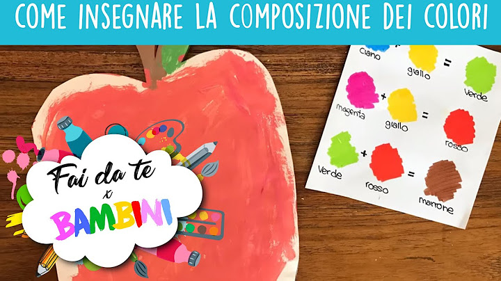 Gioco per insegnare la composizione dei colori - Tutorial