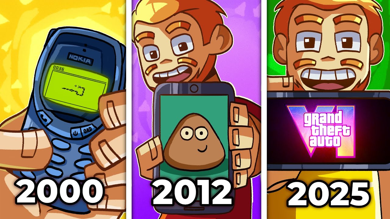 A ABSURDA evolução dos jogos de CELULARES
