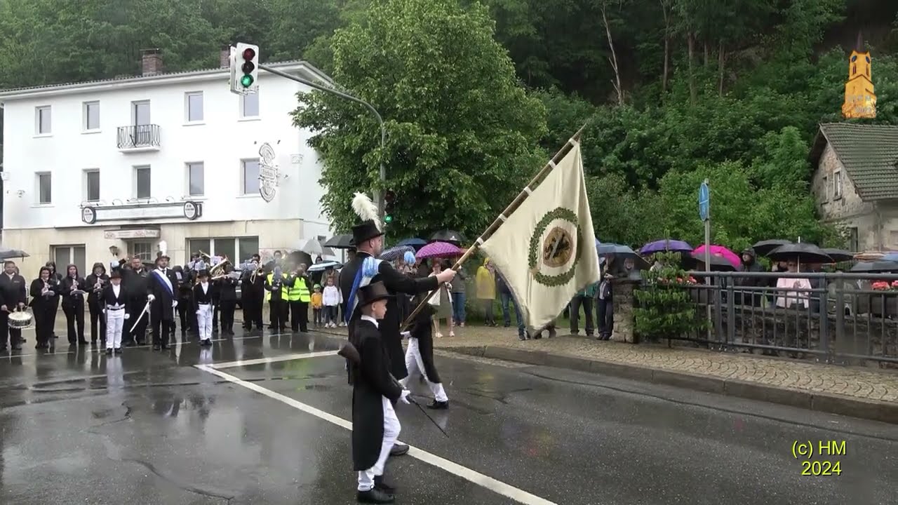 Fronleichnam 2024 in Wallenfels - Teil 2 - Schwedenbrücke (Ausschnitte)