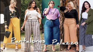 Adecuado favorito Marte LOOKS PARA LUCIR PANTALONES PALAZZO PARA MUJERES ELEGANTES Y GORDITAS MODA  PANTALONES PALAZZO - YouTube