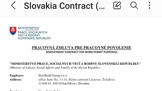 How to check Slovakia Employment Contract genuine or fake? Youtube. Slovakia Visa 2025.