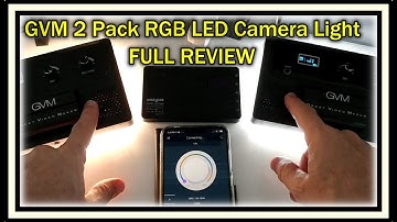 GVM 2 Pack RGB LED Camera Light APP Control CRI97 Dimmable 3200K-5600K Rechargeable Stand REVIEW