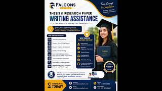 Thesis & Research Paper Writing Assistance | Falcons EdTech #SPSS #AMOS #SmartPLS #PhDResearch