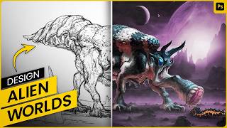 Design your own ALIEN WORLD from scratch | World building Masterclass