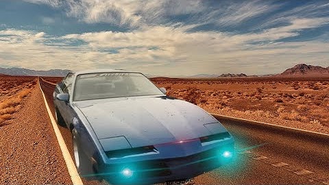 Pontiac Firebird SE V8 5.0  Makes Garage Back To The Future Last Episode. Bluebird Knight Rider