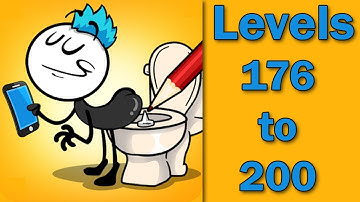 Troll Master - Draw One Part - Brain Test: All Levels Gameplay Level 176 to Level 200