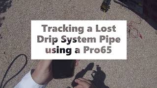 How to Track Underground Plastic Pipe or Tubing that does not have a Metal Tracing Wire Pro65 Pro900