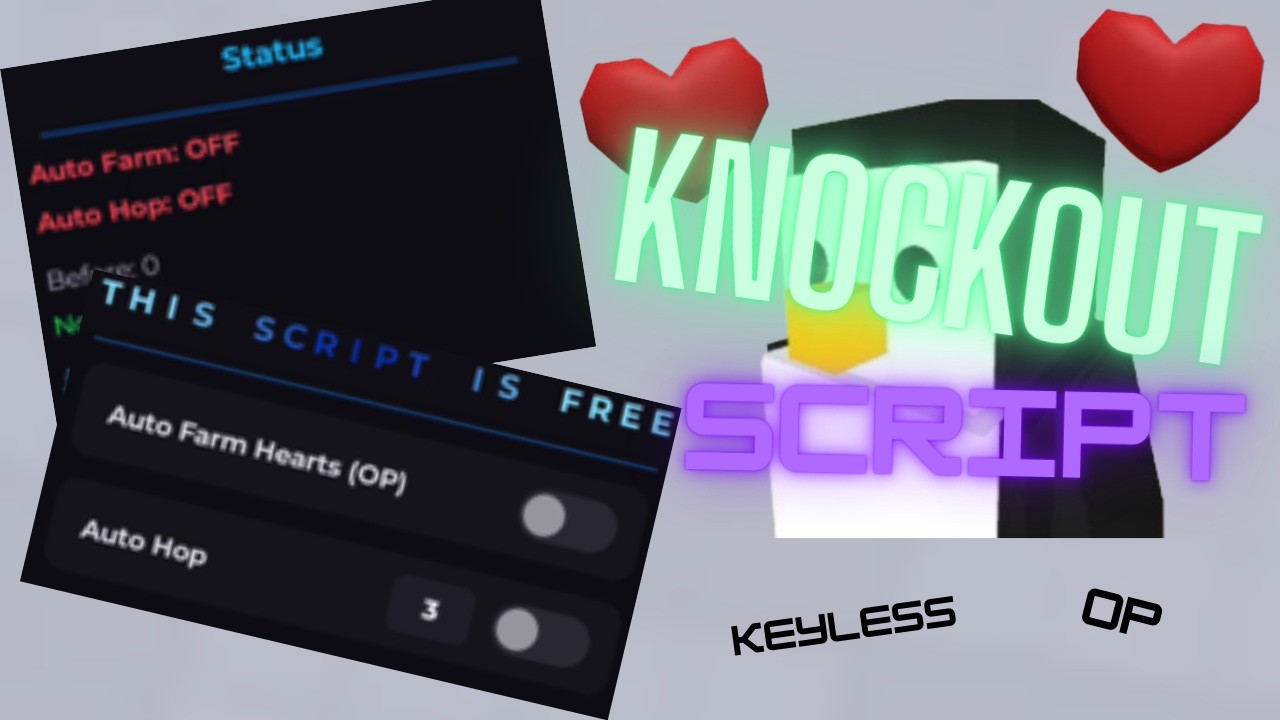 KNOCKOUT Script | No Key | AUTO FARM HEARTS | Pastebin 2026 l MOBILE/PC ...