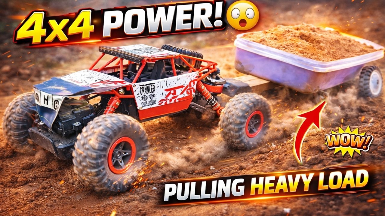 RC 4x4 Crawler Pulling Heavy Sand | Extreme Off-Road Test 💪