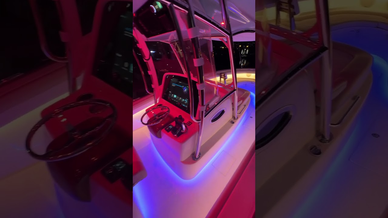 Sick boat LED lighting set up on this 33 Center Console- 