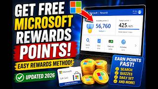 How To Get FREE Microsoft Rewards Points - Easy Rewards Method (UPDATED)