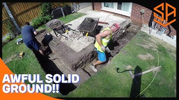 HAND DIGGING A FOUNDATION ..EXTENSION BUILD. PART 1