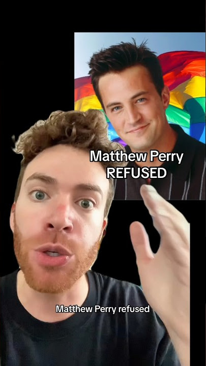 Matthew Perry REFUSED to be Hom0phobic 🕊️RIP 1969-2023🕊️ #lgbtq #friends #gaynews #chandler #rip