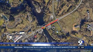 Road construction at Marcola Road at Hayden Bridge