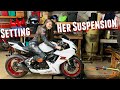 Suspension Setup On Her GSXR750 - Corsa Moto Works
