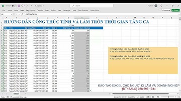 Hướng dẫn công thức tính và làm tròn thời gian tăng ca