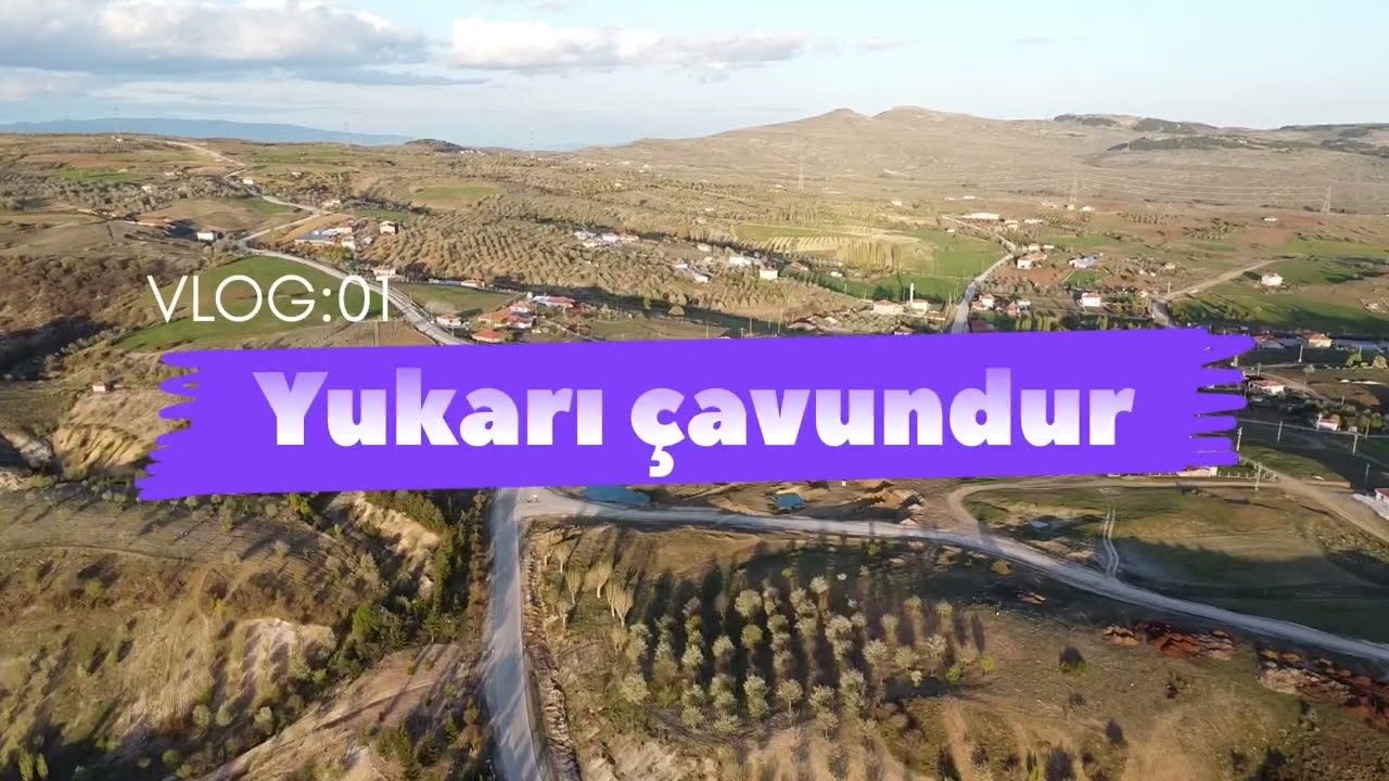 Yukarı çavundur köyü yukarıdan çekim