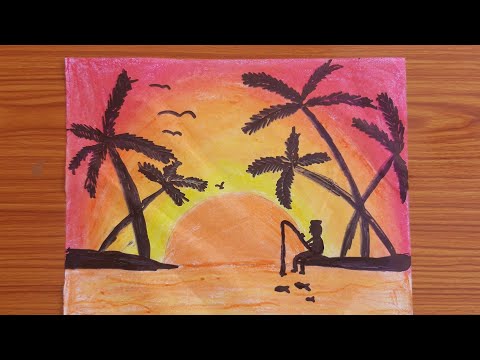Easy Oil Pastel Drawing Art Painting Craftever Crafts Painting With Oil Paints