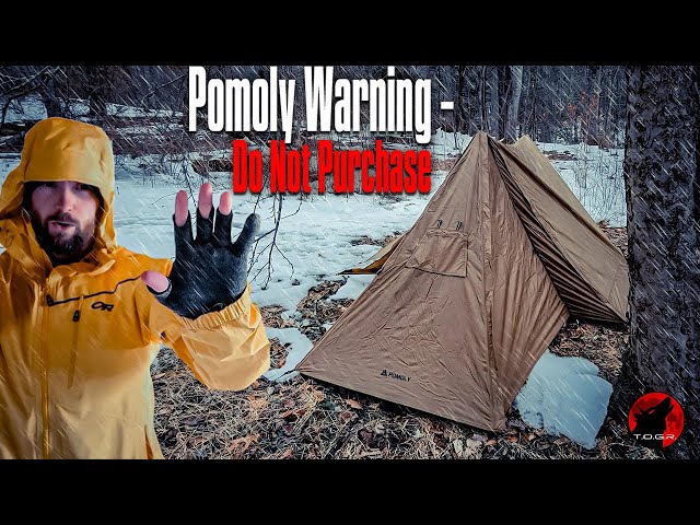 DO NOT BUY - WARNING - Pomoly StoveHut 70 Hot Tent Failure (Latest Version)  - Test Night ⚠️ - YouTube