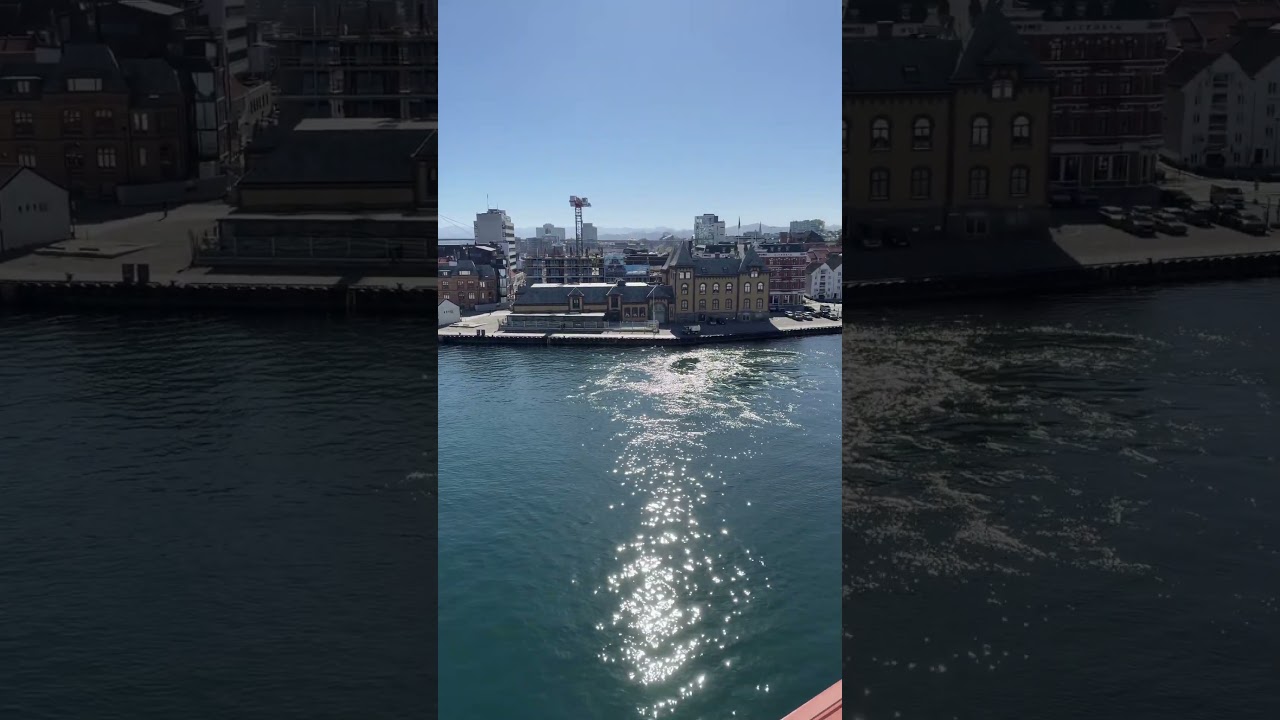 Arriving in Stavanger by Cruise Ship | Balcony View