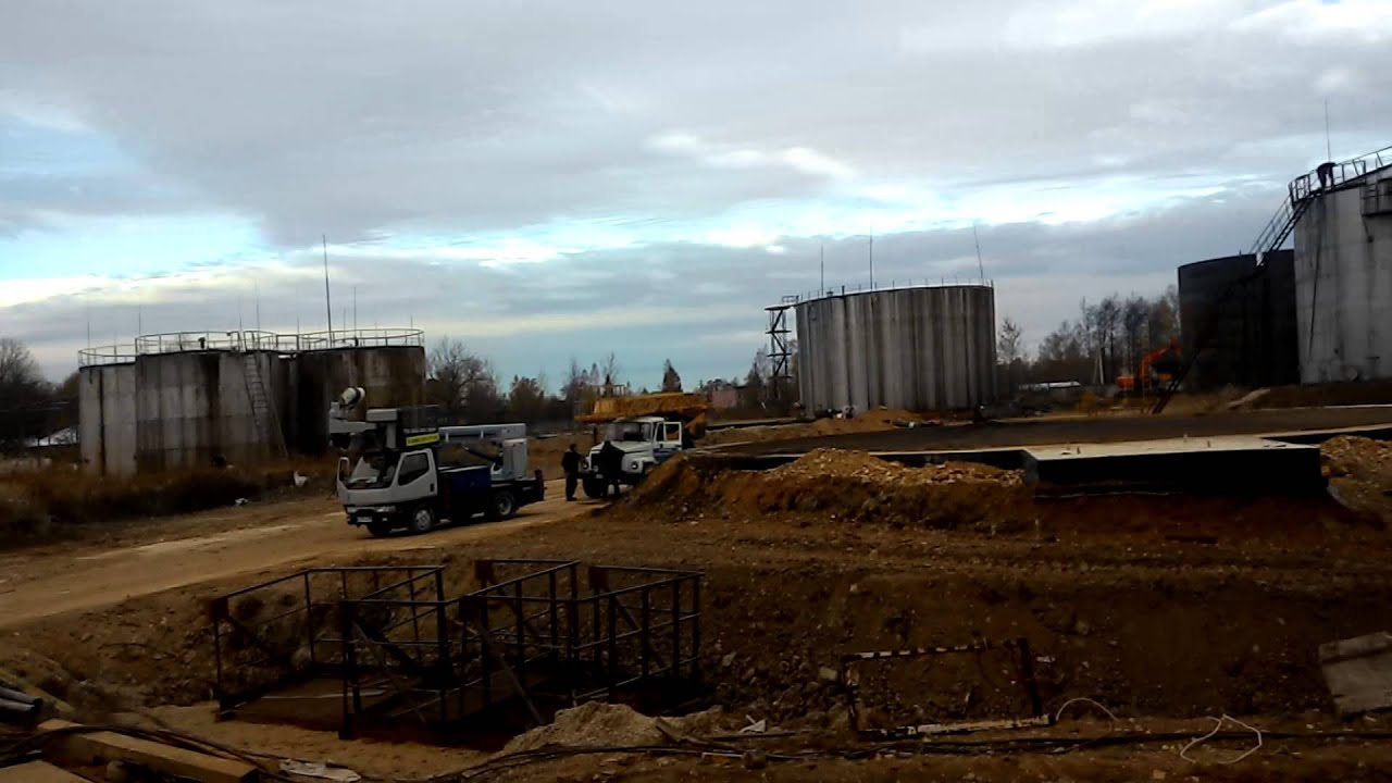 Монтаж рвс 3000. Подмосковье п. Дорохово - YouTube